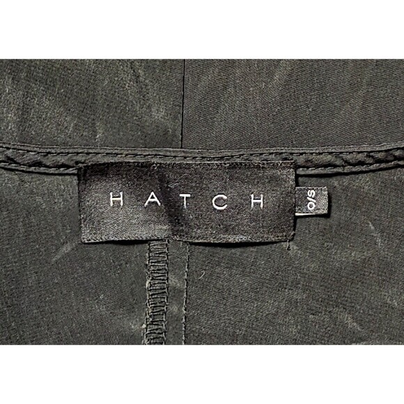 HATCH Black Slouch Dress One Size Maternity Pregnancy V Neck Short Sleeve - Picture 3 of 8